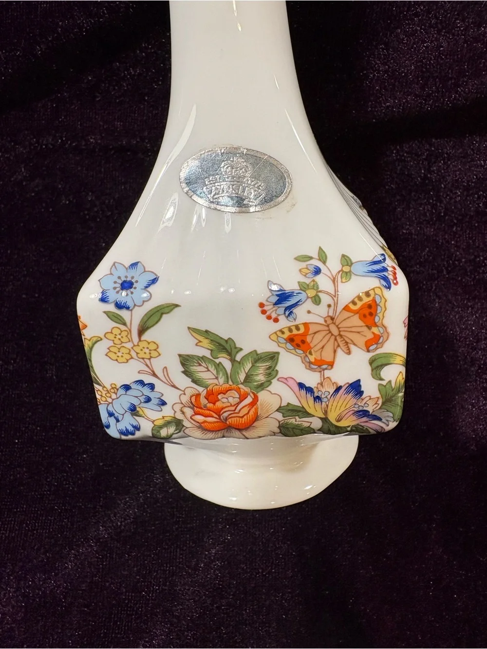 Vintage Aynsley Cottage Garden Porcelain made in England Bud Vase -